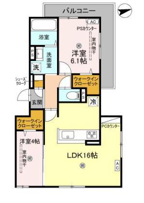 D-RESIDENCE上甲子園(2LDK/2階)の間取り写真