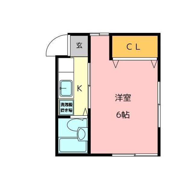 白井コーポ(1K/2階)の間取り写真
