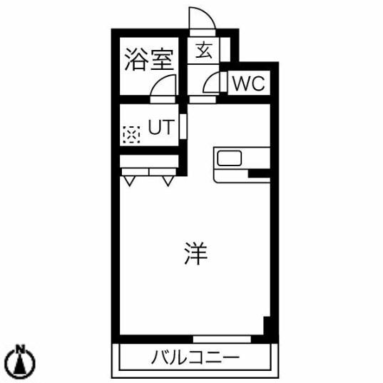 ベルホーク・YOHTO(ワンルーム/5階)の間取り写真