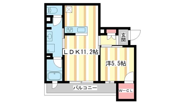 SHAMAISONSUZAKU(1LDK/2階)の間取り写真