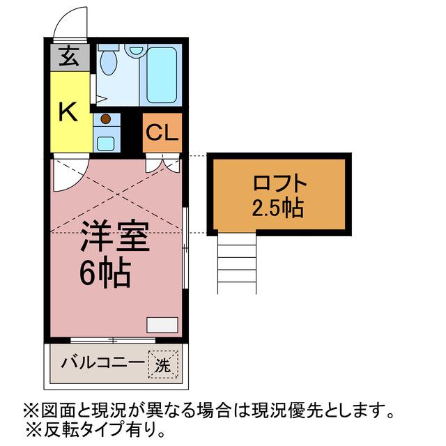 ガーデンコート小池第3(1K/1階)の間取り写真