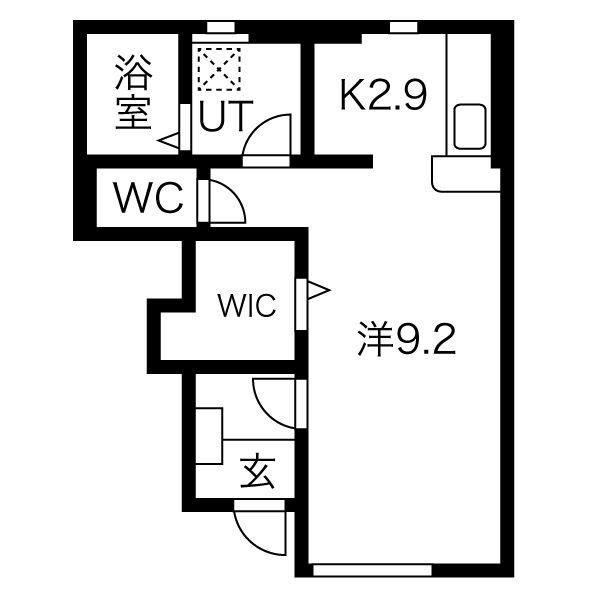 MAISON DE LIBERTE(1K/1階)の間取り写真