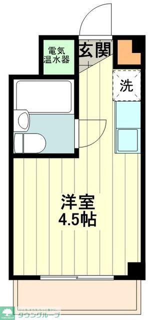 オーキッドプレイス立川(1K/2階)の間取り写真