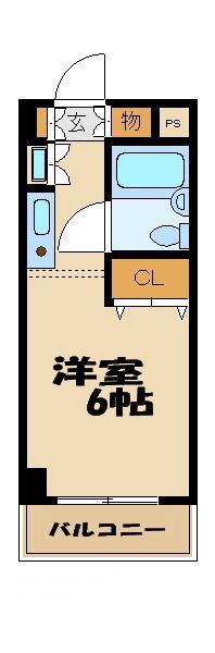 マイステージ世田谷砧(ワンルーム/1階)の間取り写真