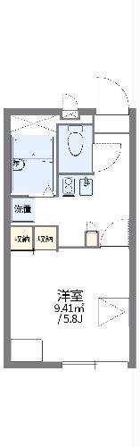 レオパレスラーク(1K/2階)の間取り写真