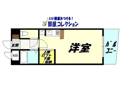 けやき通内山(ワンルーム/5階)の間取り写真