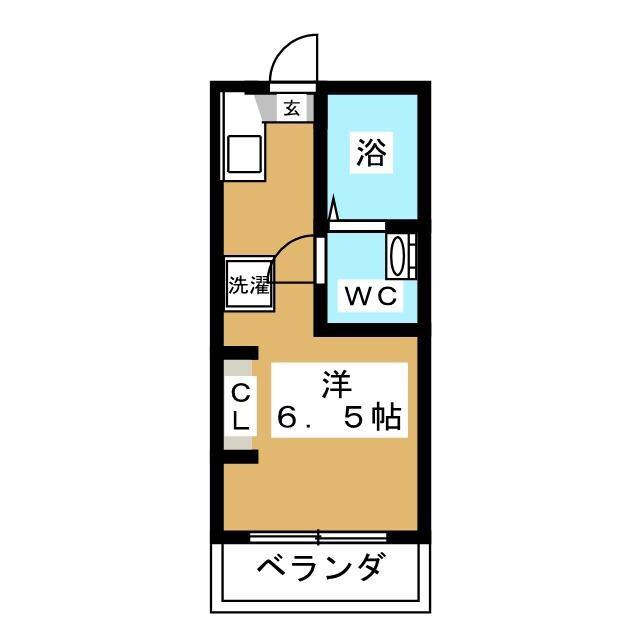 東京メトロ東西線 浦安駅(千葉) 徒歩10分 3階建 築38年(ワンルーム/2階)の間取り写真