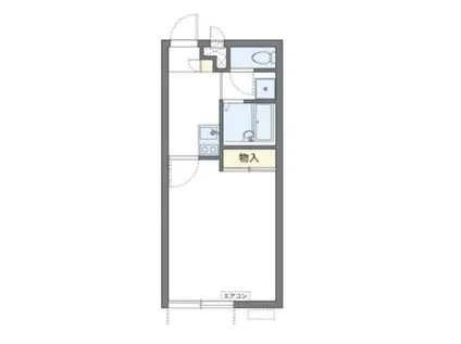 レオパレスイルクオーレ(1K/2階)の間取り写真