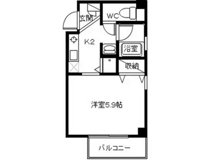 MAHALO PLACE(1K/3階)の間取り写真