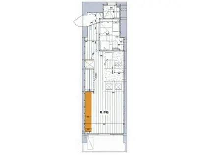 パーフェクトルーム(ワンルーム/4階)の間取り写真