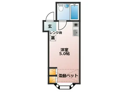 アーバンコート池袋(ワンルーム/1階)の間取り写真