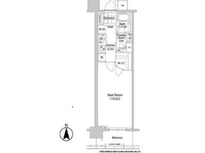 コンフォリア秋葉原イースト(1K/9階)の間取り写真