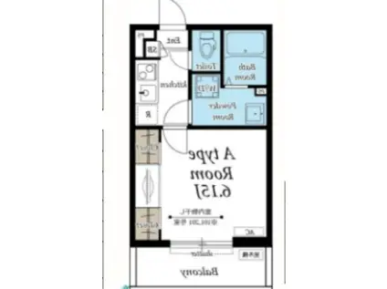 リブリ・サニープレイス新子安(1K/3階)の間取り写真