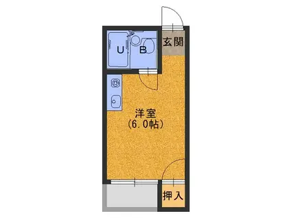 TMレジデンス朝日町(ワンルーム/1階)の間取り写真