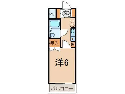 ホーユウコンフォルト陣場町(1K/2階)の間取り写真