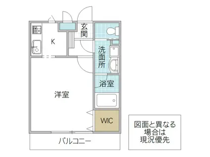 グレィスコート梅香(ワンルーム/1階)の間取り写真