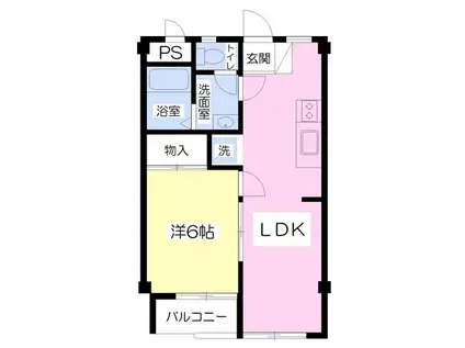 ブランクレスト(1LDK/2階)の間取り写真