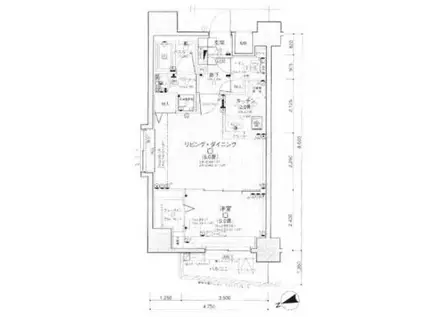 日神デュオステージ浅草(1LDK/7階)の間取り写真
