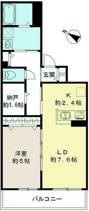LUMORA玉南(1SLDK/2階)の間取り写真