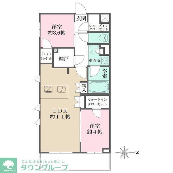 LA PERLA JIYUGAOKAII(1SLDK/1階)の間取り写真