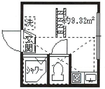 フェリスプリンス(ワンルーム/2階)の間取り写真