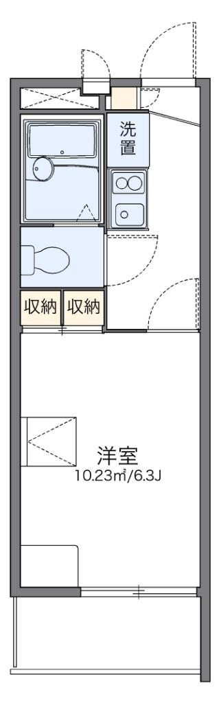 レオパレスドミール(1K/3階)の間取り写真