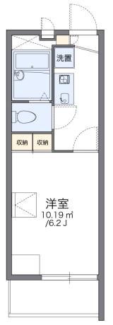 レオパレスJPII(1K/2階)の間取り写真