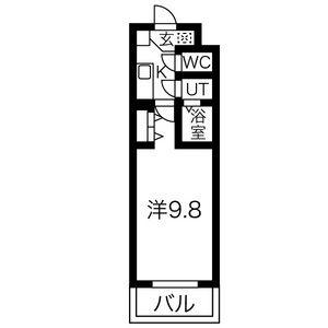 MAISON I NO.3(1K/6階)の間取り写真