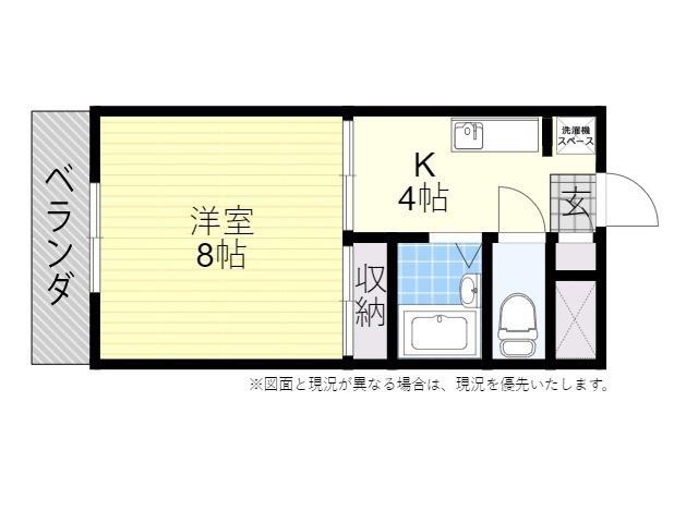 サニーコーポアゼツ(1K/2階)の間取り写真
