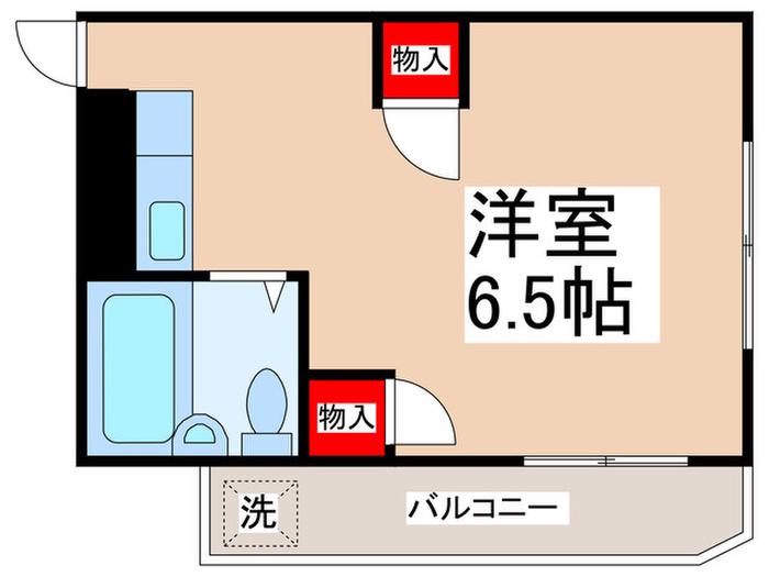 パワーハウス東京(ワンルーム/1階)の間取り写真
