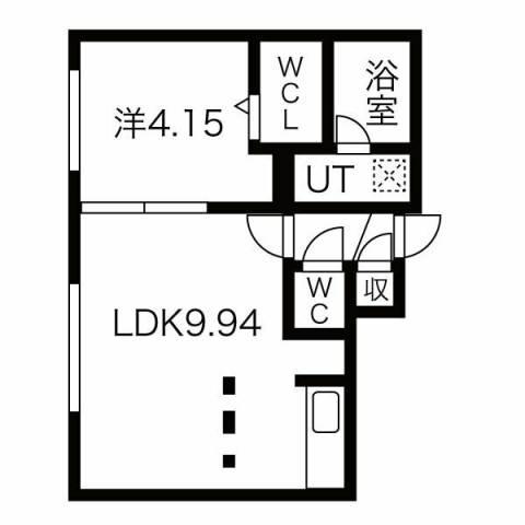 メルヴェイユ コトニ(1LDK/3階)の間取り写真