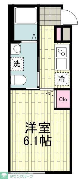 FT-KAMOI FLAT(1K/3階)の間取り写真