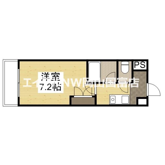 リアライズ門田屋敷(1K/4階)の間取り写真
