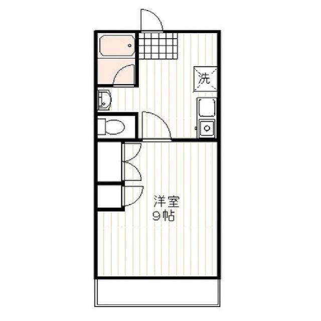 小坂マンション(1K/4階)の間取り写真