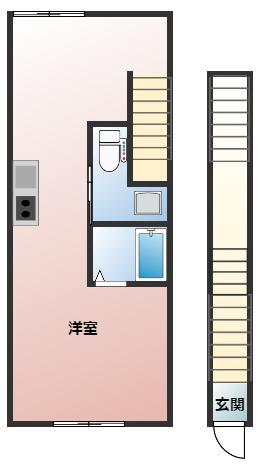 BR MAISON堺石津(ワンルーム/3階)の間取り写真