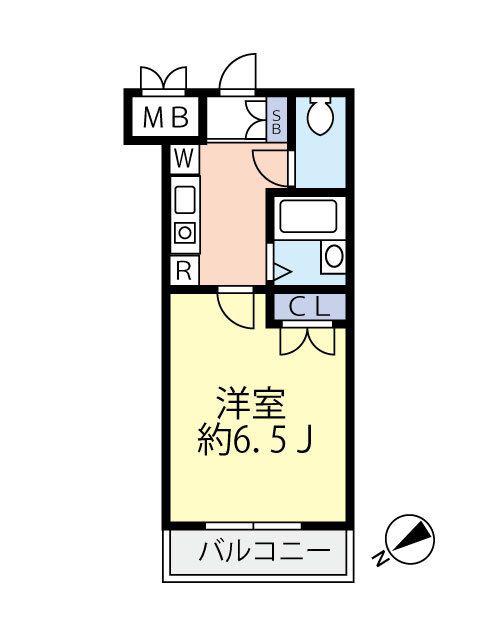 グランヴァン目白台(1K/3階)の間取り写真