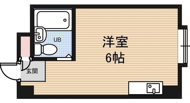 我孫子シャルマン(ワンルーム/2階)の間取り写真