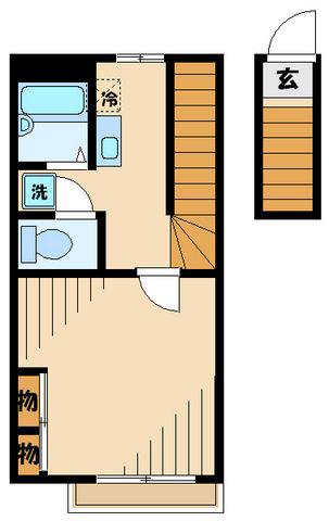 レオパレス山栄アビタ(1K/2階)の間取り写真