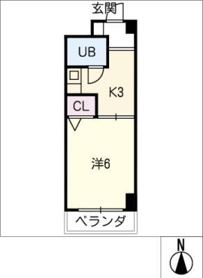 SONOYAMAハウス(1K/3階)の間取り写真