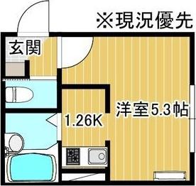 マンサーナ美園(1K/1階)の間取り写真