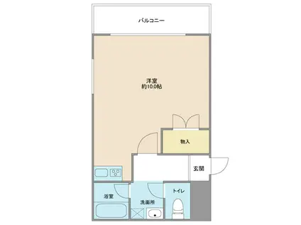 GRC オーパス 城崎(ワンルーム/8階)の間取り写真