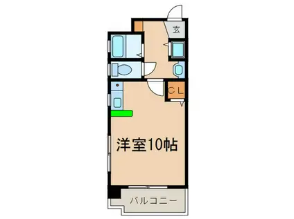 ルネッサンス赤坂(ワンルーム/4階)の間取り写真