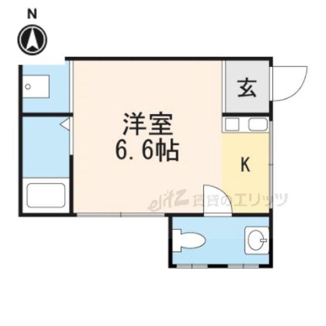 和泉ハイツ(ワンルーム/1階)の間取り写真