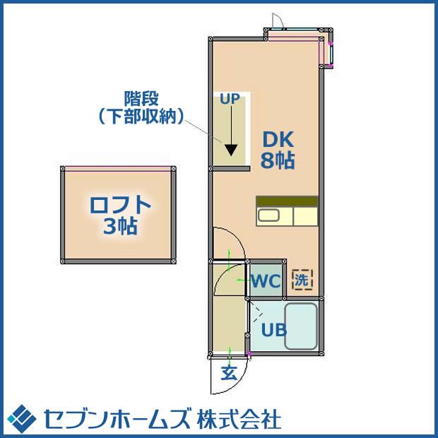 クレドール月寒(1SK/3階)の間取り写真