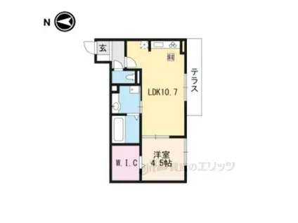 リバーサイド浪漫(1LDK/1階)の間取り写真