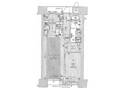 ディオ梅田(1LDK/7階)の間取り写真