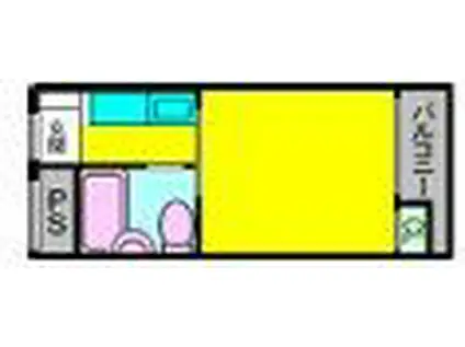 エクトI(1K/5階)の間取り写真