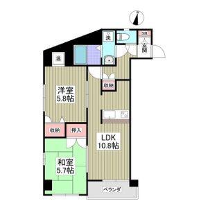 CITY PARK 光(2LDK/4階)の間取り写真