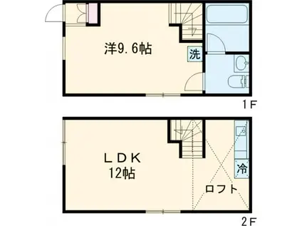 GOJO APARTMENT(1LDK/1階)の間取り写真
