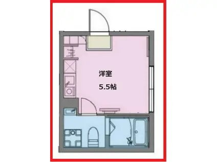 エピセ柴又(ワンルーム/4階)の間取り写真